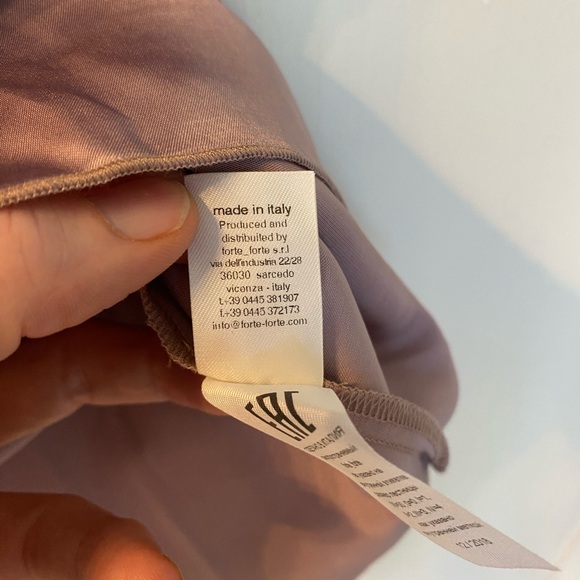 NWT Forte Forte Lilac Satin Slip Dress Size XS - Picture 13 of 13